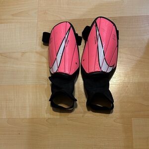 Nike Charge Pink and Black Shin Guards